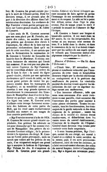 L'ami de la religion journal et revue ecclesiastique, politique et litteraire