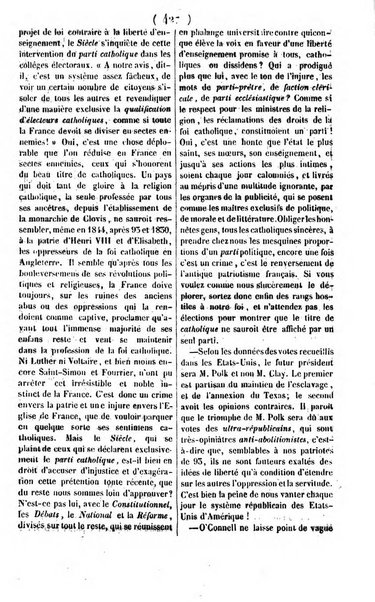 L'ami de la religion journal et revue ecclesiastique, politique et litteraire