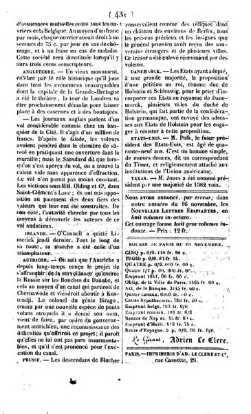 L'ami de la religion journal et revue ecclesiastique, politique et litteraire