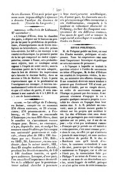 L'ami de la religion journal et revue ecclesiastique, politique et litteraire