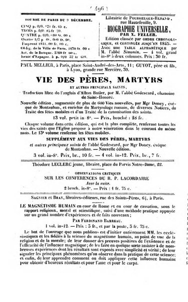 L'ami de la religion journal et revue ecclesiastique, politique et litteraire