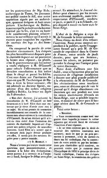 L'ami de la religion journal et revue ecclesiastique, politique et litteraire