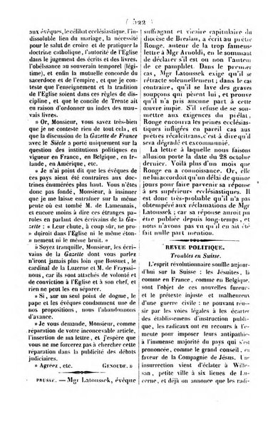 L'ami de la religion journal et revue ecclesiastique, politique et litteraire