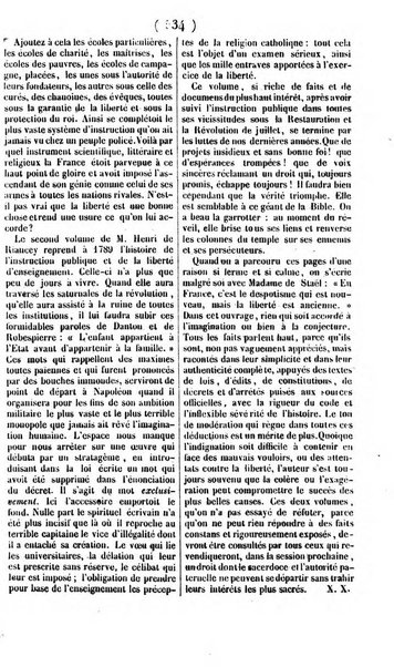 L'ami de la religion journal et revue ecclesiastique, politique et litteraire