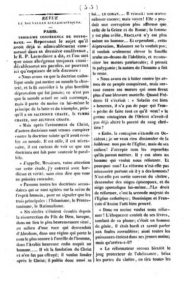 L'ami de la religion journal et revue ecclesiastique, politique et litteraire