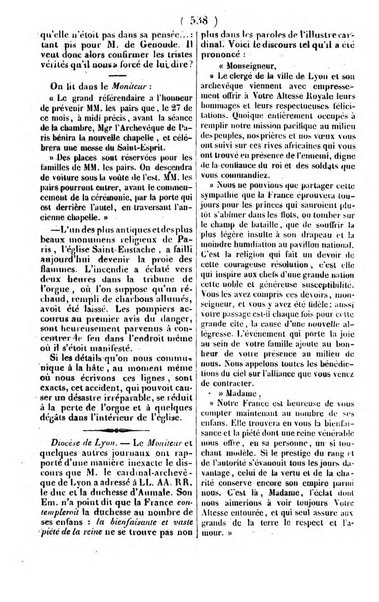 L'ami de la religion journal et revue ecclesiastique, politique et litteraire