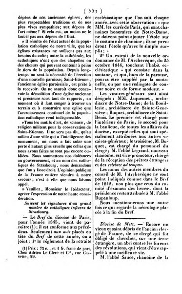 L'ami de la religion journal et revue ecclesiastique, politique et litteraire