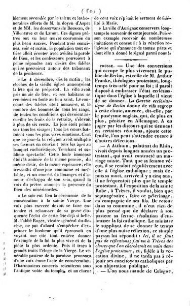 L'ami de la religion journal et revue ecclesiastique, politique et litteraire