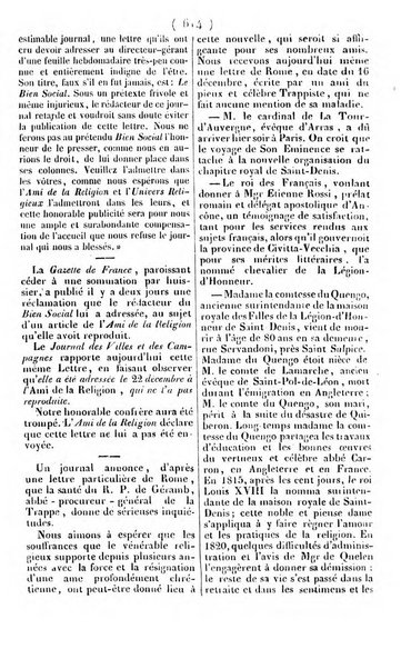 L'ami de la religion journal et revue ecclesiastique, politique et litteraire