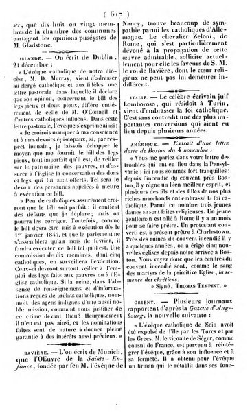 L'ami de la religion journal et revue ecclesiastique, politique et litteraire