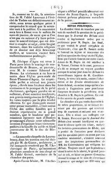 L'ami de la religion journal et revue ecclesiastique, politique et litteraire