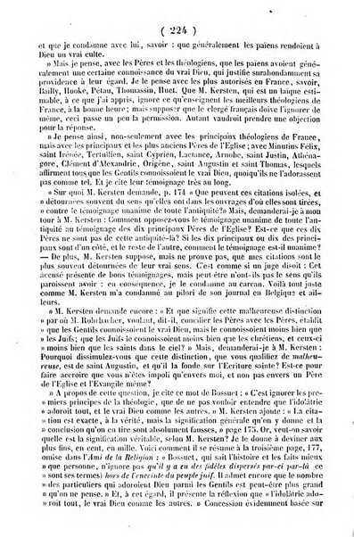 L'ami de la religion journal et revue ecclesiastique, politique et litteraire