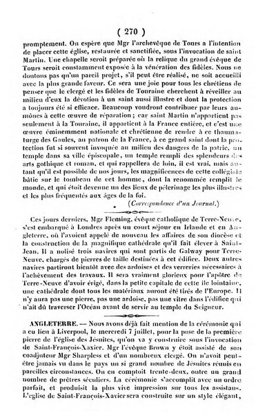 L'ami de la religion journal et revue ecclesiastique, politique et litteraire