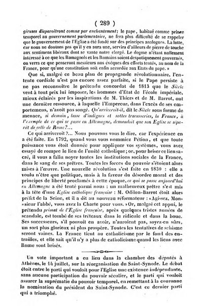 L'ami de la religion journal et revue ecclesiastique, politique et litteraire