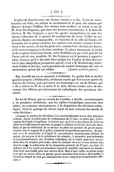 L'ami de la religion journal et revue ecclesiastique, politique et litteraire