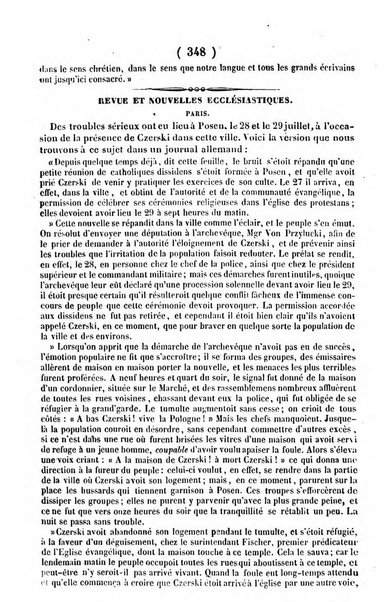 L'ami de la religion journal et revue ecclesiastique, politique et litteraire