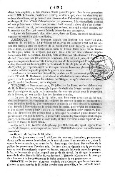 L'ami de la religion journal et revue ecclesiastique, politique et litteraire