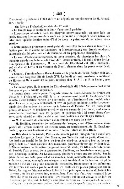 L'ami de la religion journal et revue ecclesiastique, politique et litteraire