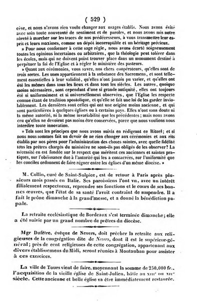 L'ami de la religion journal et revue ecclesiastique, politique et litteraire