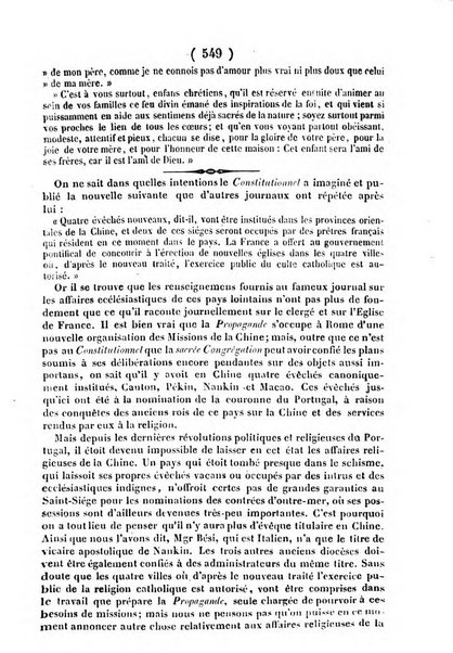 L'ami de la religion journal et revue ecclesiastique, politique et litteraire