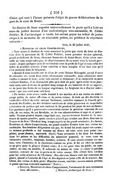 L'ami de la religion journal et revue ecclesiastique, politique et litteraire