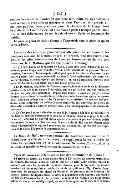 L'ami de la religion journal et revue ecclesiastique, politique et litteraire