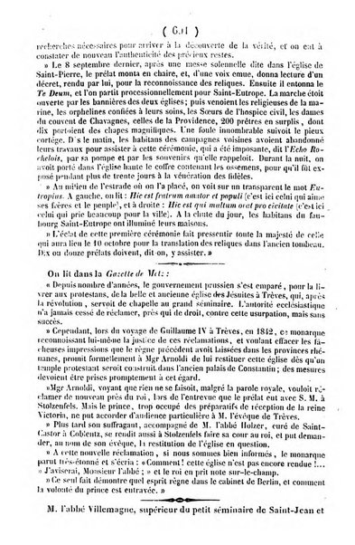 L'ami de la religion journal et revue ecclesiastique, politique et litteraire