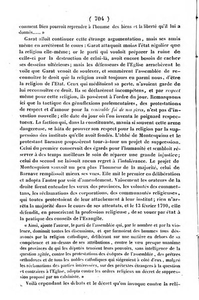 L'ami de la religion journal et revue ecclesiastique, politique et litteraire