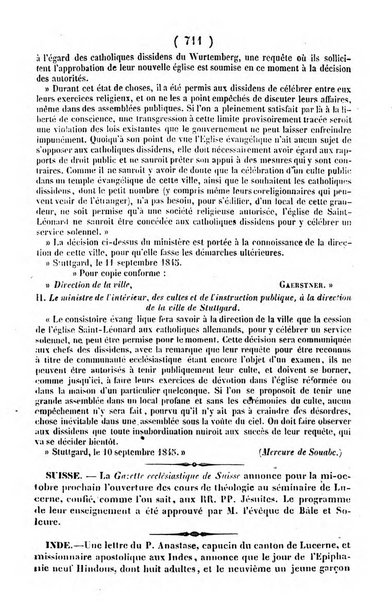 L'ami de la religion journal et revue ecclesiastique, politique et litteraire