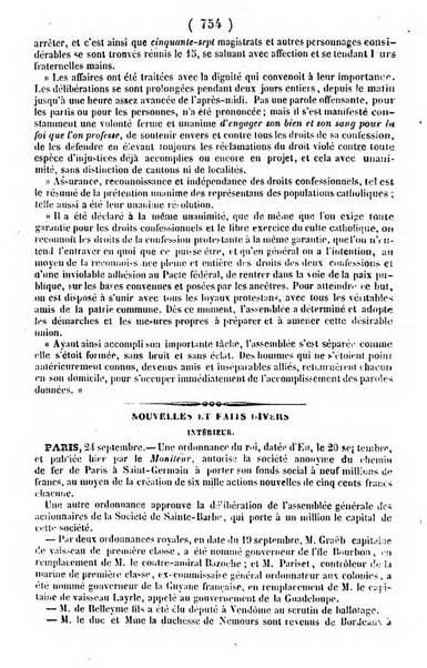 L'ami de la religion journal et revue ecclesiastique, politique et litteraire