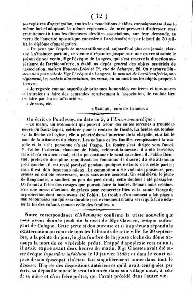 L'ami de la religion journal et revue ecclesiastique, politique et litteraire