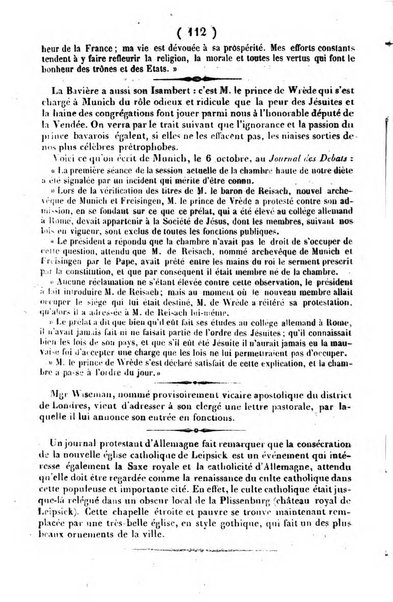 L'ami de la religion journal et revue ecclesiastique, politique et litteraire