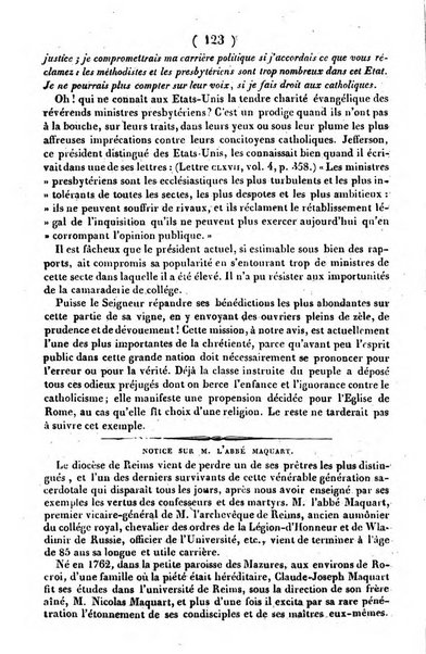 L'ami de la religion journal et revue ecclesiastique, politique et litteraire