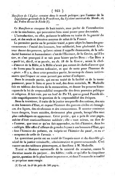 L'ami de la religion journal et revue ecclesiastique, politique et litteraire