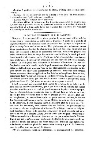 L'ami de la religion journal et revue ecclesiastique, politique et litteraire