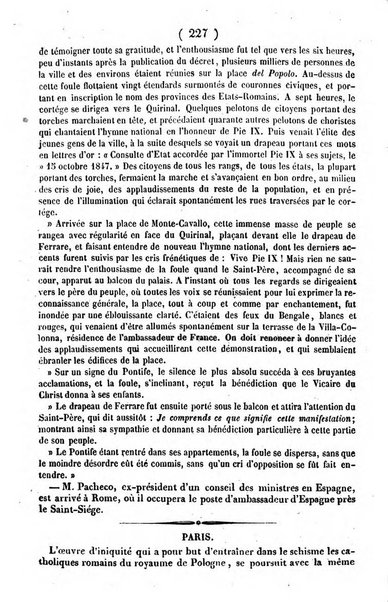 L'ami de la religion journal et revue ecclesiastique, politique et litteraire