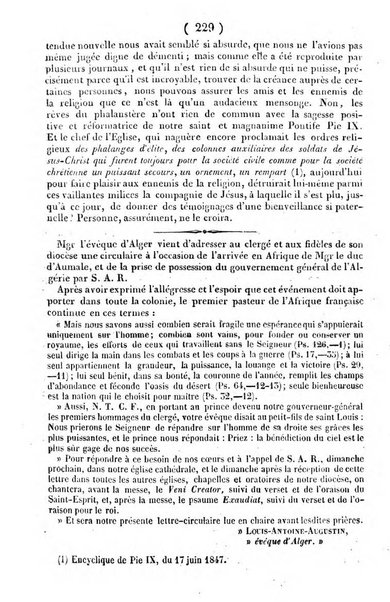 L'ami de la religion journal et revue ecclesiastique, politique et litteraire