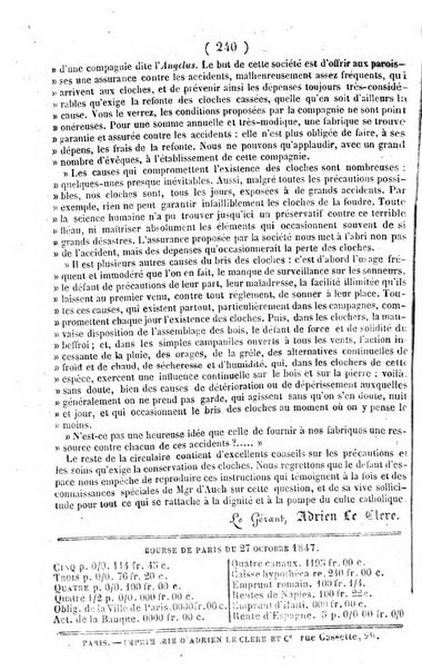 L'ami de la religion journal et revue ecclesiastique, politique et litteraire