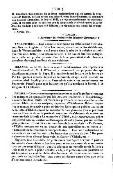 L'ami de la religion journal et revue ecclesiastique, politique et litteraire