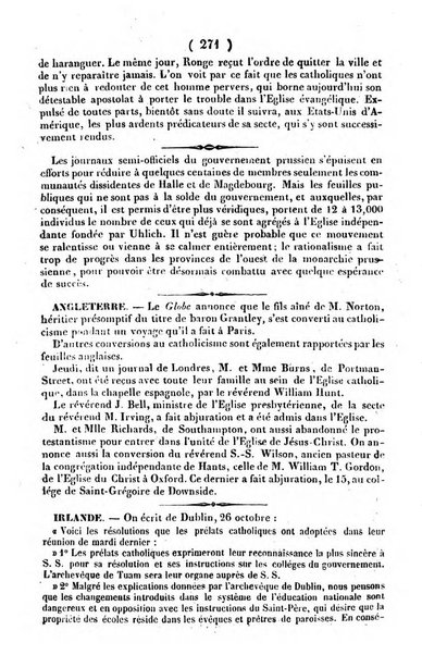 L'ami de la religion journal et revue ecclesiastique, politique et litteraire