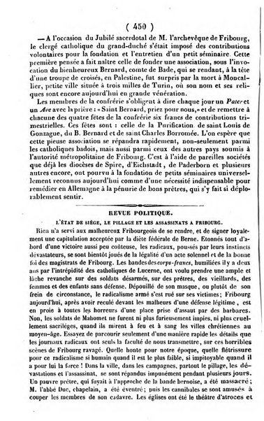 L'ami de la religion journal et revue ecclesiastique, politique et litteraire