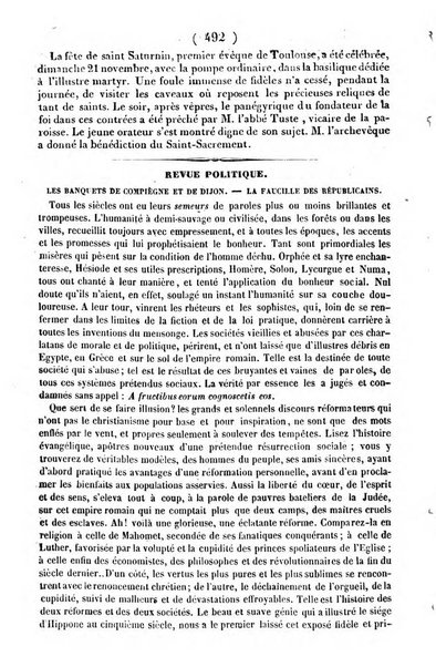 L'ami de la religion journal et revue ecclesiastique, politique et litteraire