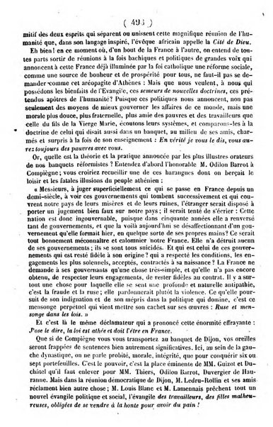 L'ami de la religion journal et revue ecclesiastique, politique et litteraire