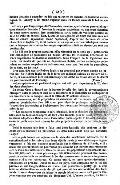 L'ami de la religion journal et revue ecclesiastique, politique et litteraire