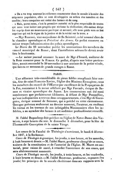 L'ami de la religion journal et revue ecclesiastique, politique et litteraire