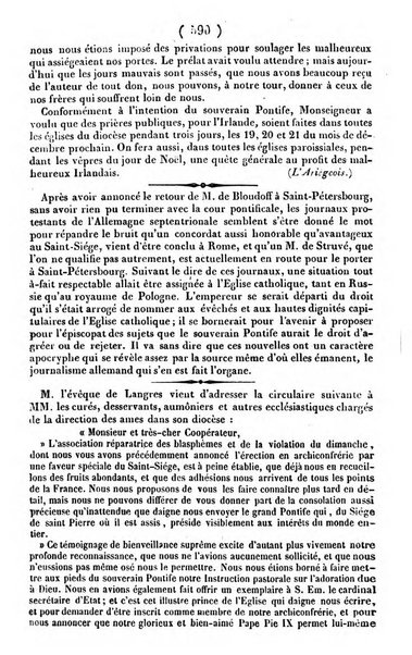 L'ami de la religion journal et revue ecclesiastique, politique et litteraire