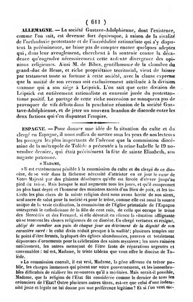 L'ami de la religion journal et revue ecclesiastique, politique et litteraire