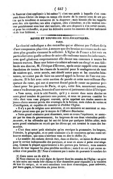 L'ami de la religion journal et revue ecclesiastique, politique et litteraire