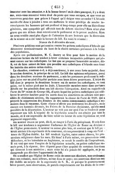 L'ami de la religion journal et revue ecclesiastique, politique et litteraire