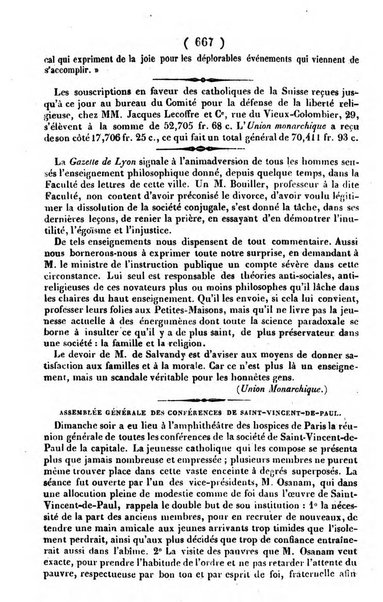 L'ami de la religion journal et revue ecclesiastique, politique et litteraire